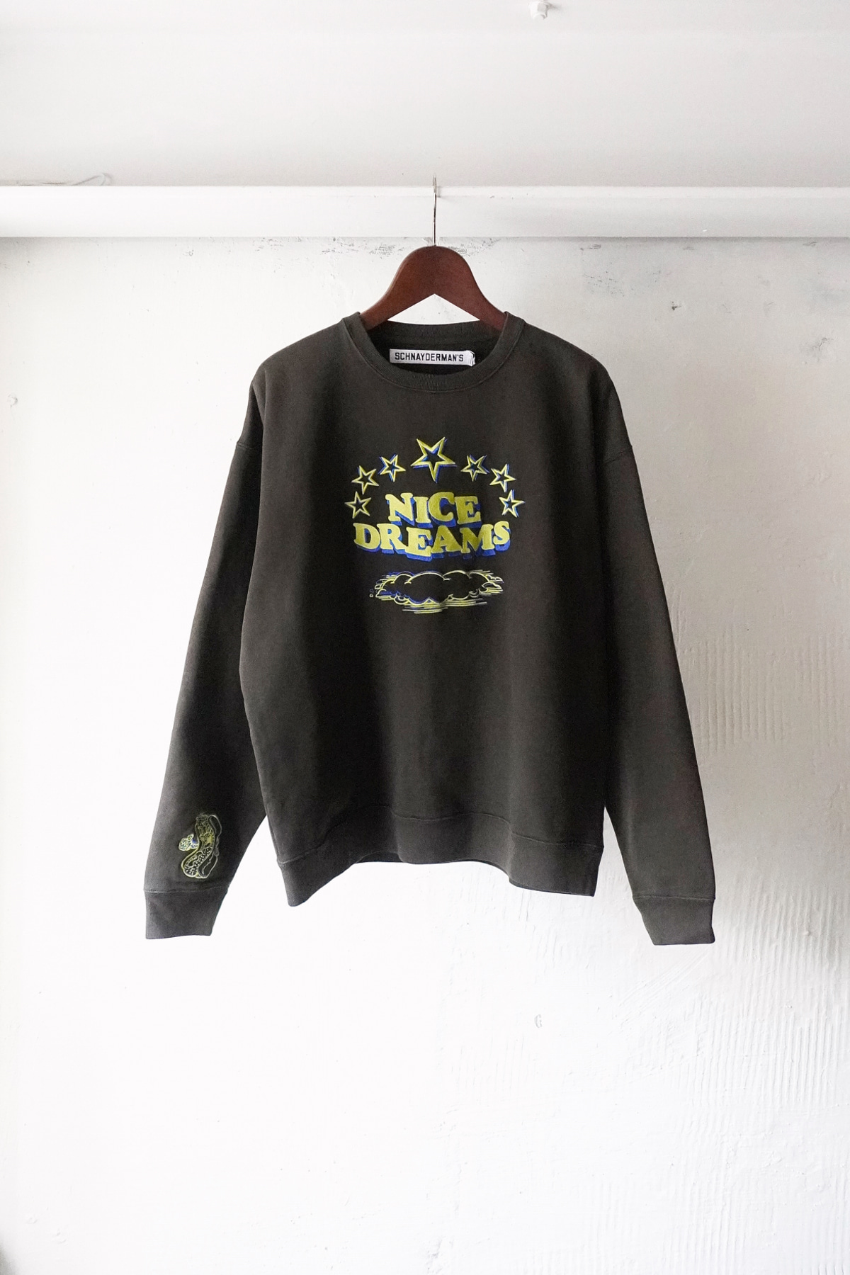 [SCHNAYDERMAN&#039;S] Sweatshirt Boxy Illusion - Dark Green