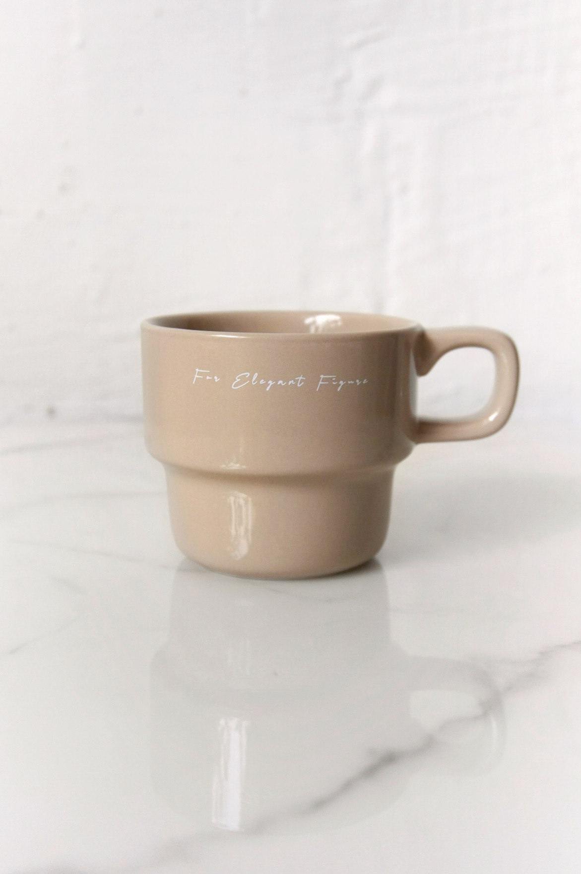 [METROPOLITICIAN] For Elegant Firgure Mug - Oatmeal