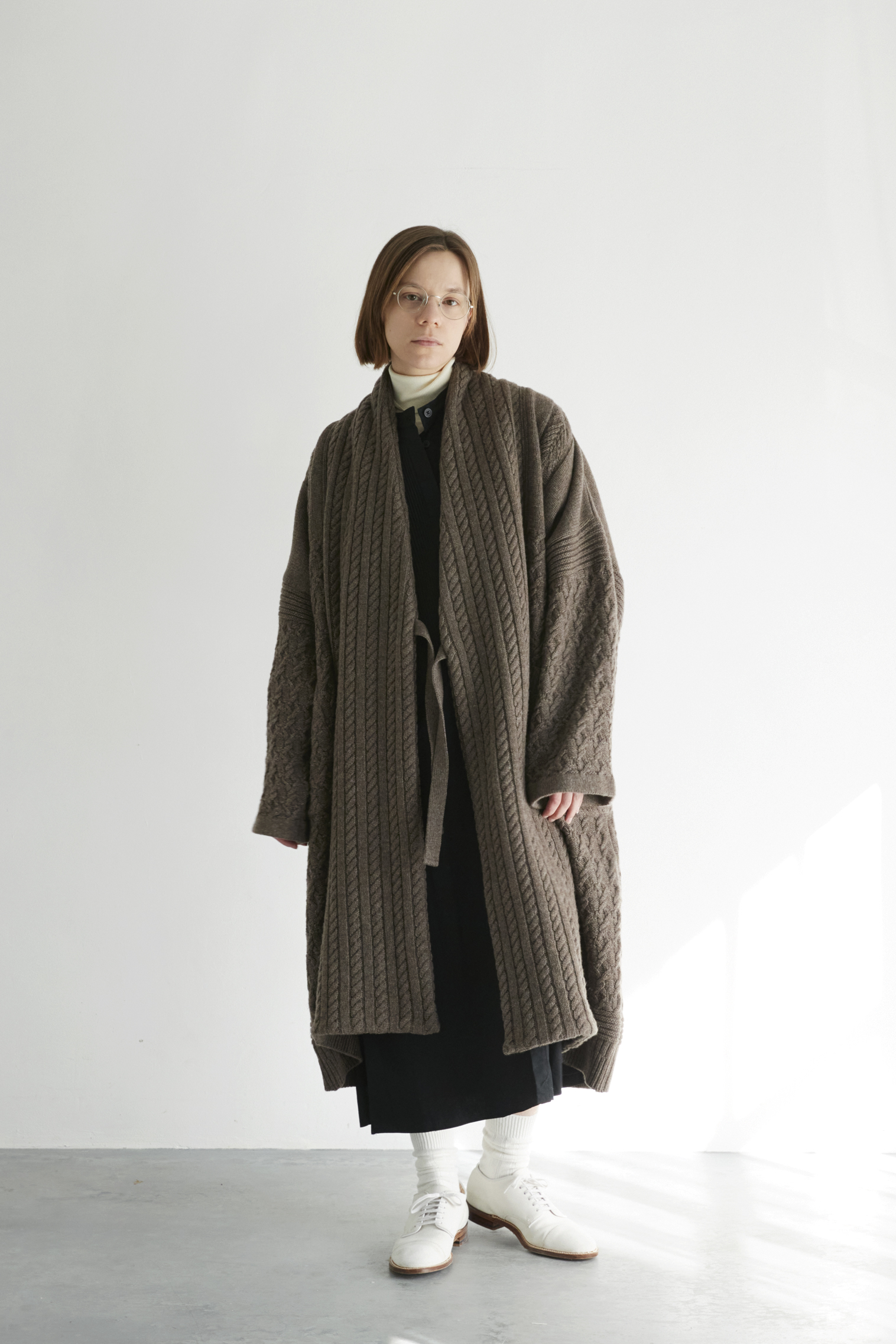 YASHIKI 19ss Haruta Knit [Brown] size2 - ニット/セーター